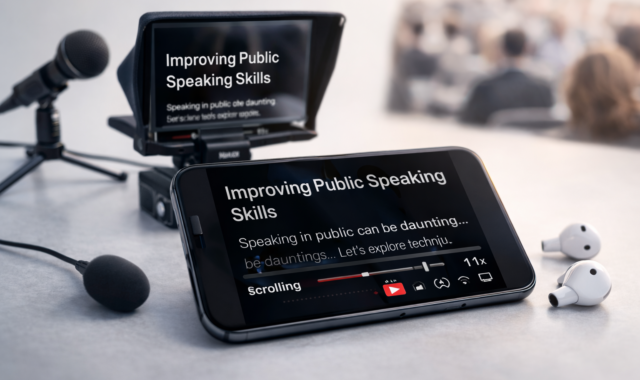 Improving Public Speaking Skills with a Teleprompter App for Your Phone