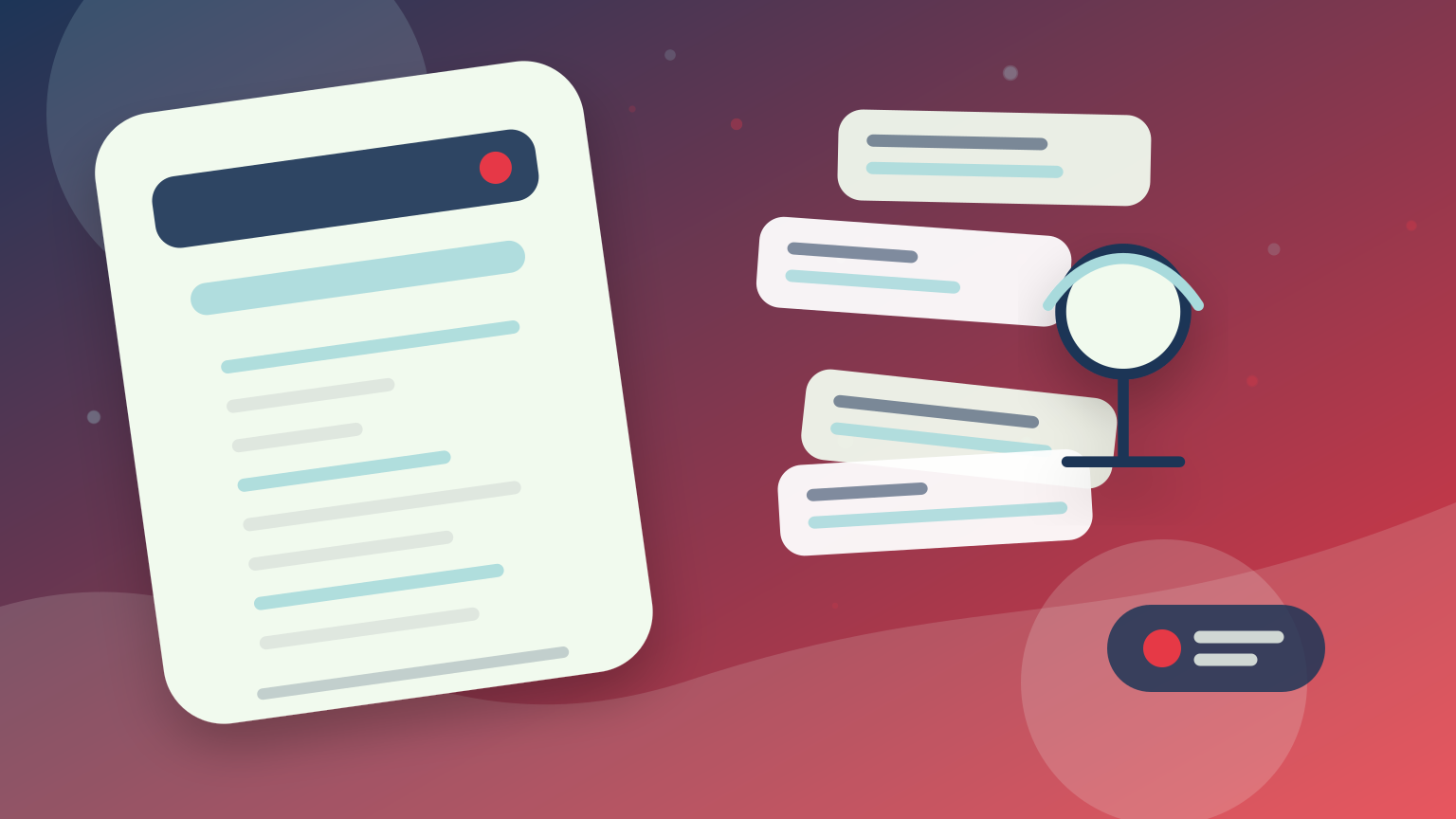 Схема записи talking head видео со сценарием телесуфлера рядом с объективом камеры