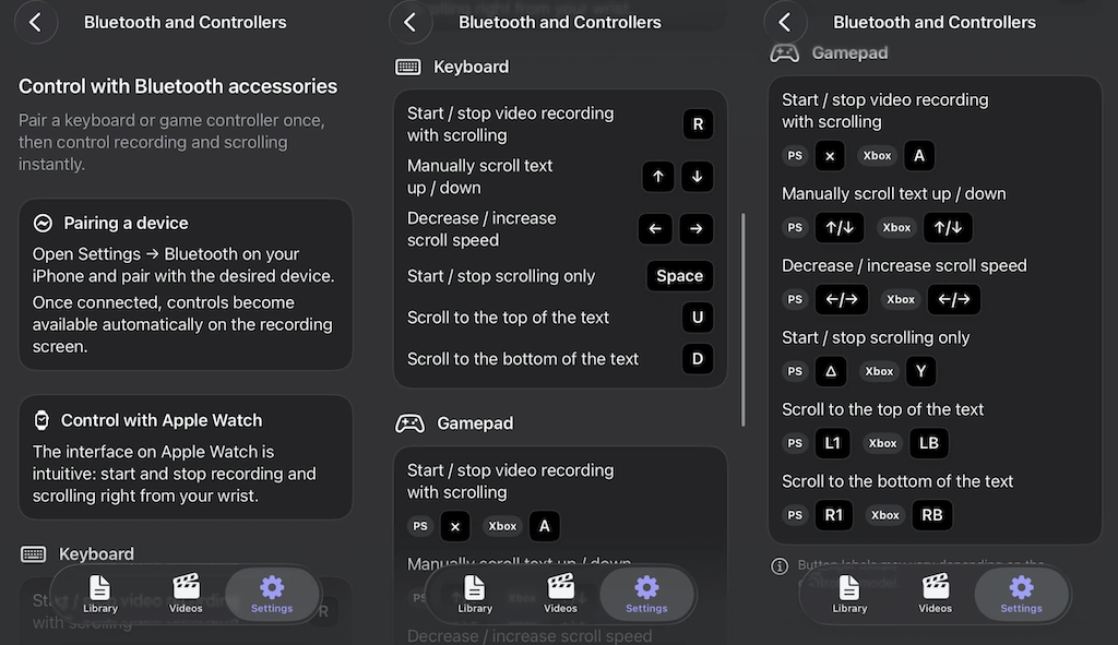bluetooth remote control teleprompter automatic